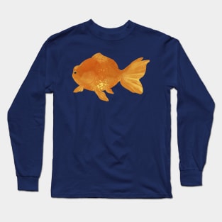 Hand Drawn Orange Goldfish Long Sleeve T-Shirt
